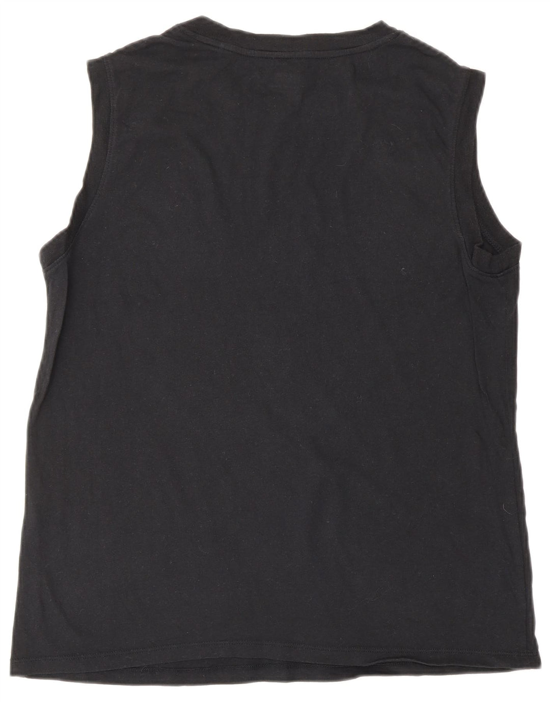 LEVI'S Top sin mangas gráfico para mujer UK 10 Small Black
