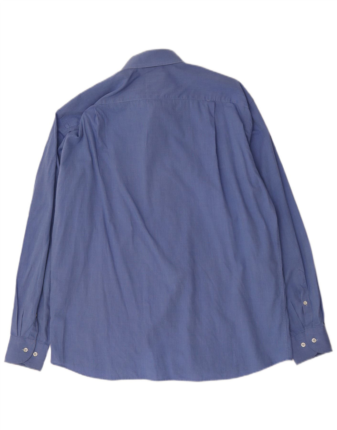 Roccobarocco Camisa para hombre Talla 42 16 1/2 Algodón azul grande