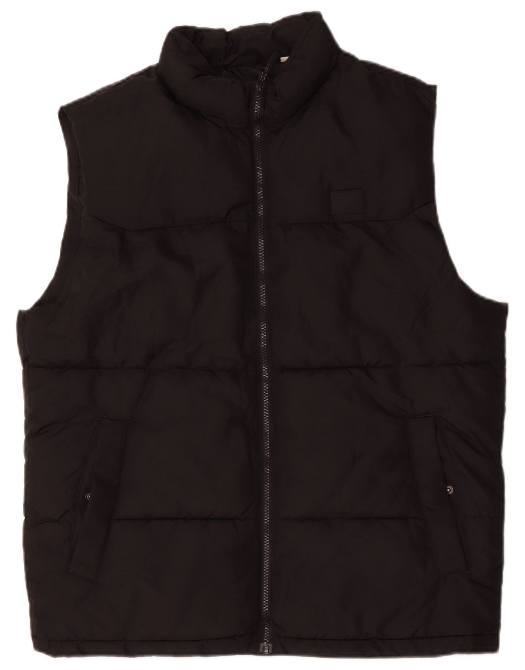 Jack & Jones Chaleco acolchado para hombre UK 42 XL Poliéster negro