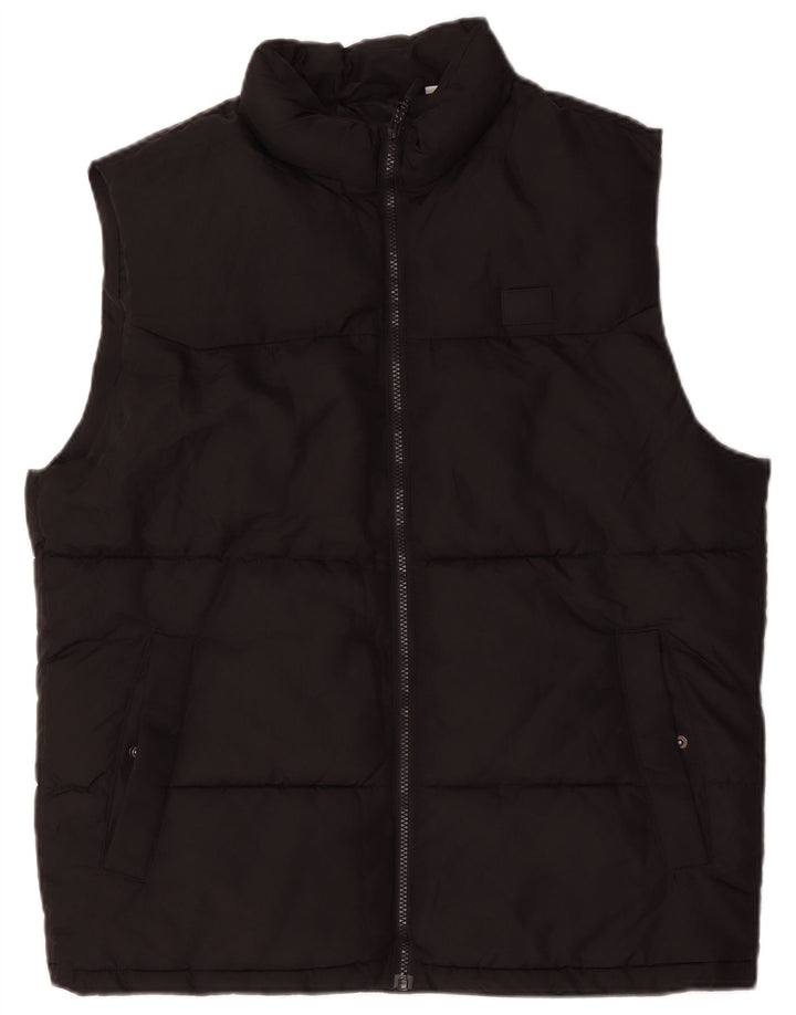 Jack & Jones Chaleco acolchado para hombre UK 42 XL Poliéster negro