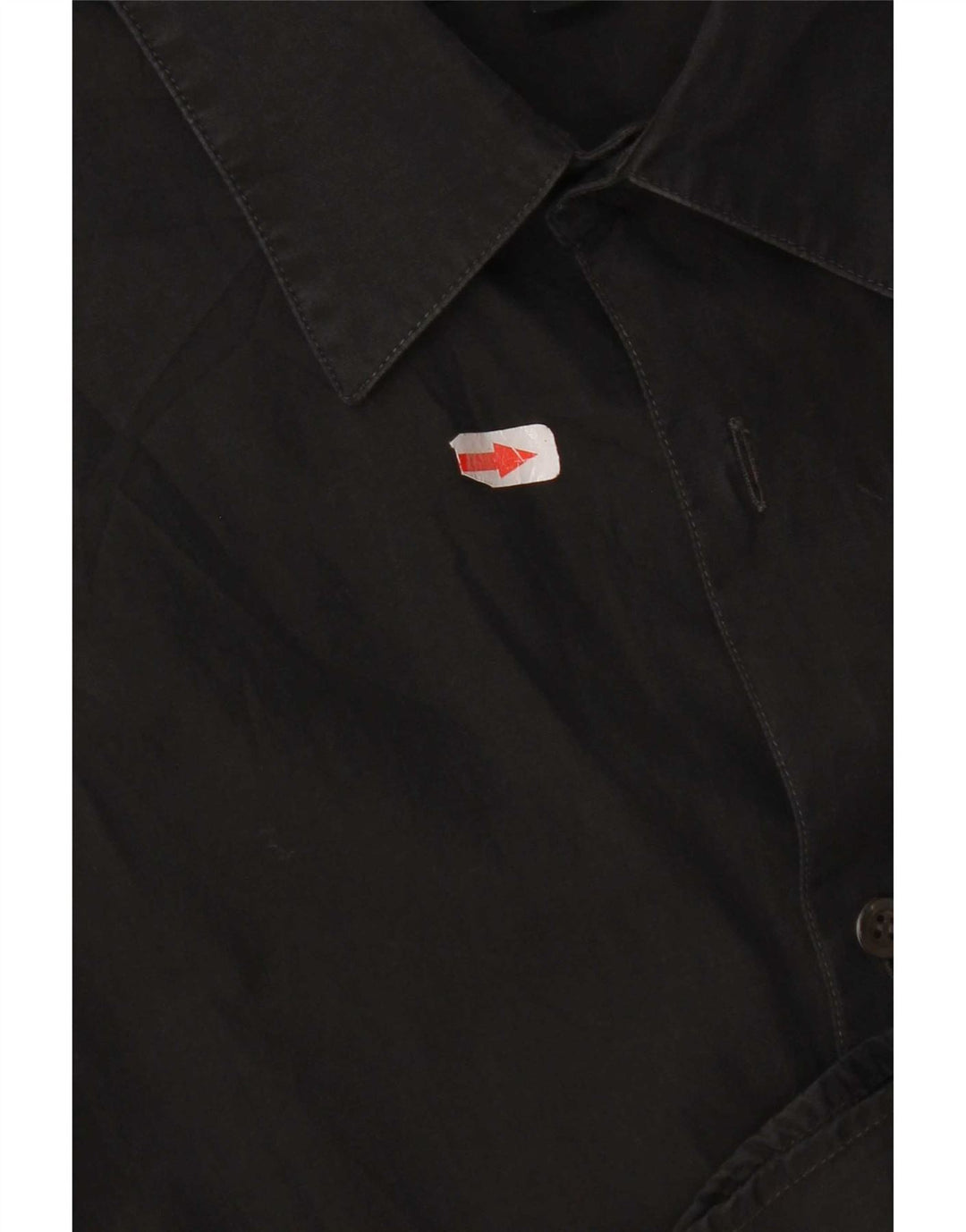 Calvin Klein Camisa para hombre Talla 43 Grande Algodón negro