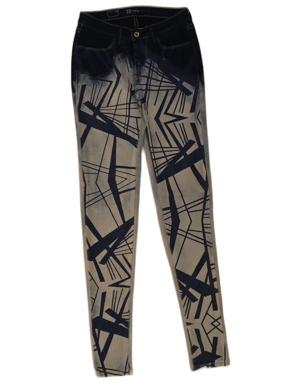 Levi's Vaqueros Pitillo Mujer W25 L30 Algodón Geométrico Azul