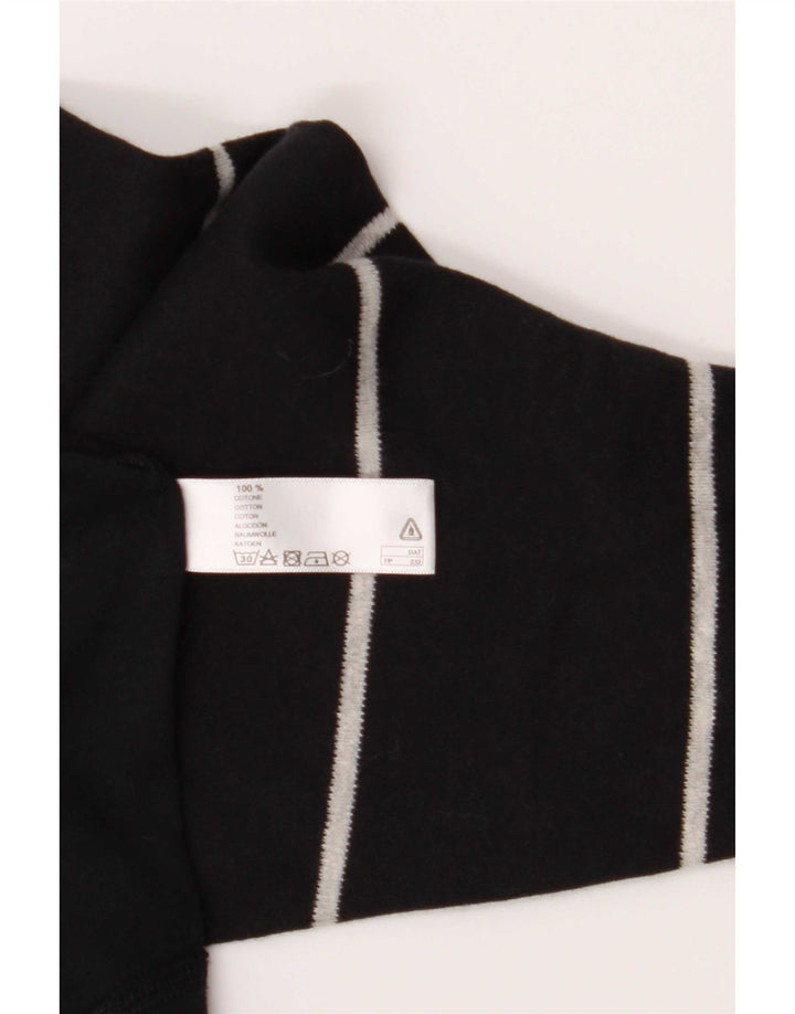 Fila Hombre Regular Top Manga Larga Algodón A Rayas Negro Mediano