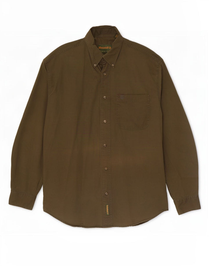 Camisa Timberland Hombre Medium Khaki Algodón