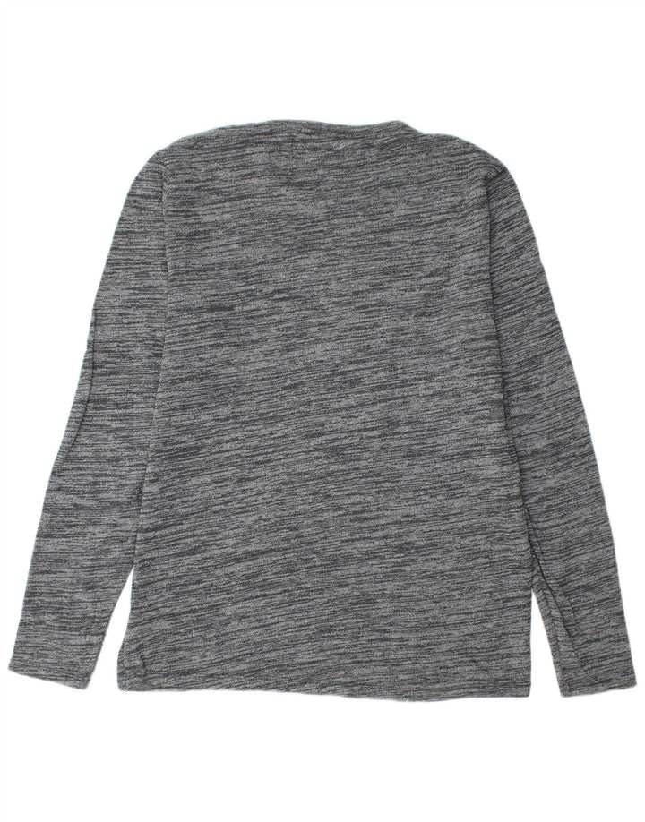 Tommy Hilfiger Jersey con cuello redondo para hombre XL Algodón moteado gris