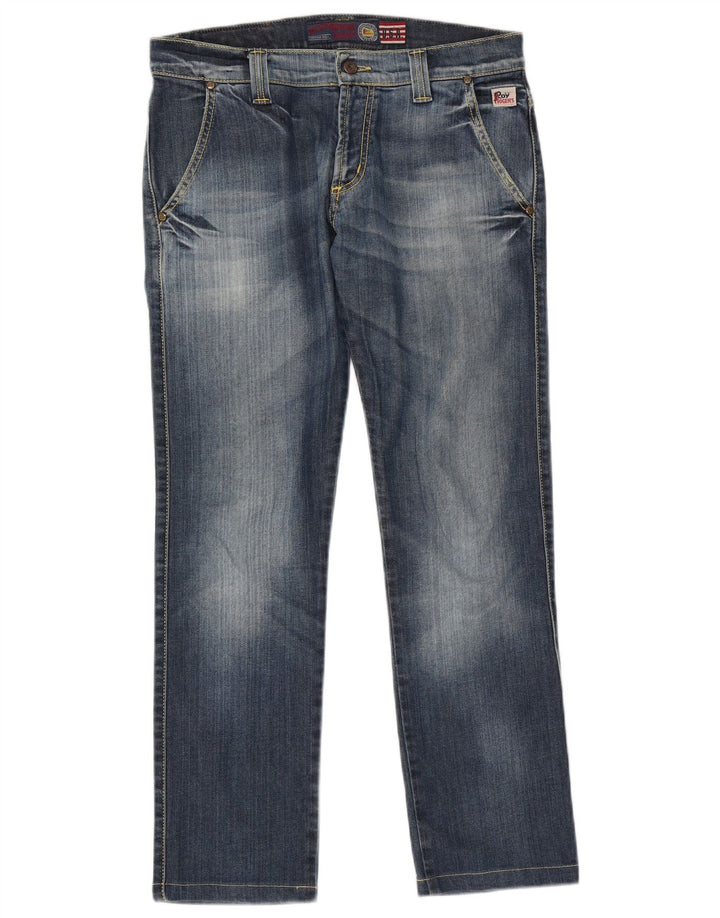 Roy Rogers Vaqueros rectos para hombre W32 L28 Algodón azul