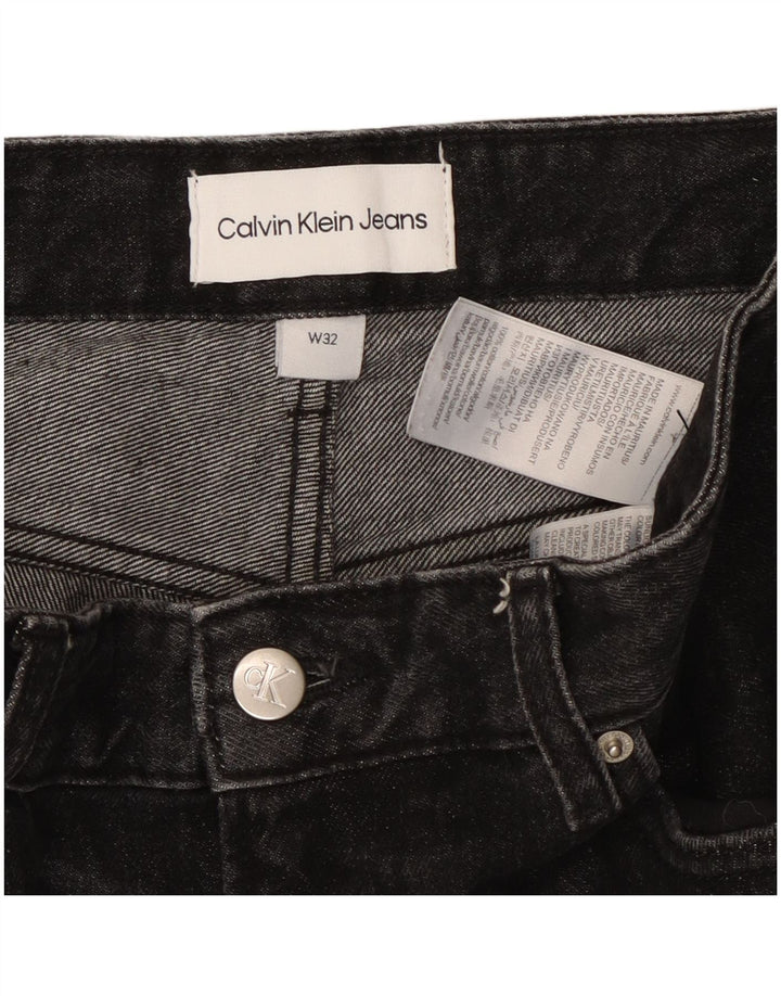 CALVIN KLEIN Vaqueros ajustados para hombre W32 L27 Algodón negro