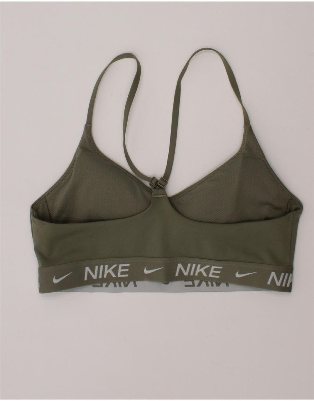 Nike Mujer Graphic Sport Bra Top Pequeño Caqui Poliéster Deportes