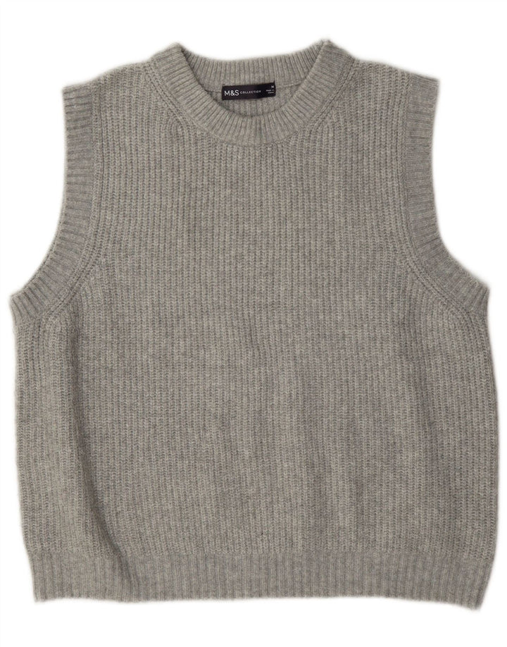 Marks & Spencer Camiseta sin mangas para mujer UK 40 Poliéster gris medio