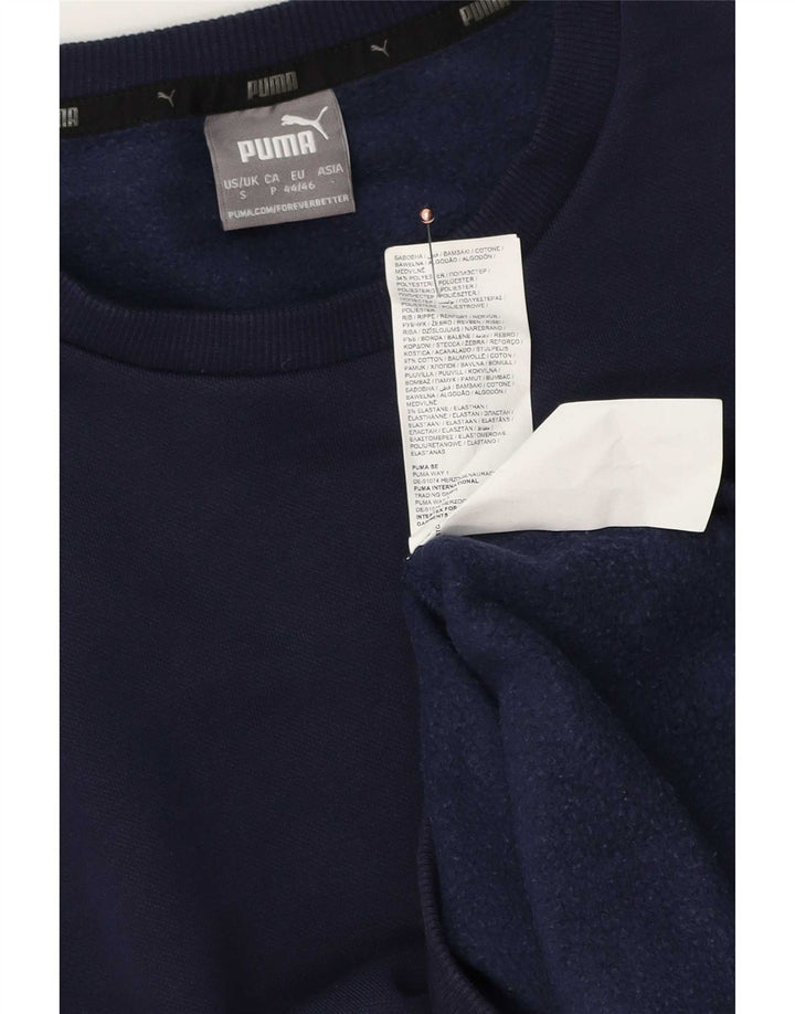 Puma Hombre Sudadera Jumper Small Azul Marino Algodón