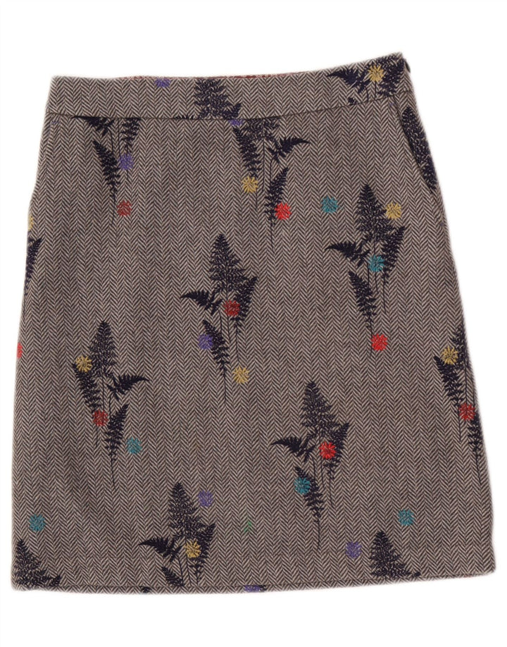 Falda acampanada para mujer de White Stuff UK 8 Small W30 Poliéster floral gris