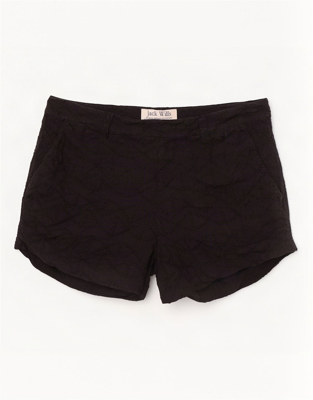 Jack Wills Pantalones cortos chinos para mujer UK 12 Medium W30 Algodón negro