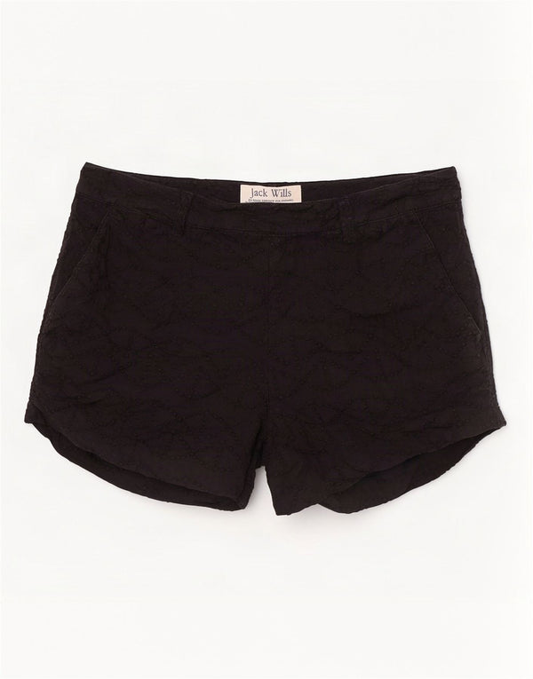Jack Wills Pantalones cortos chinos para mujer UK 12 Medium W30 Algodón negro