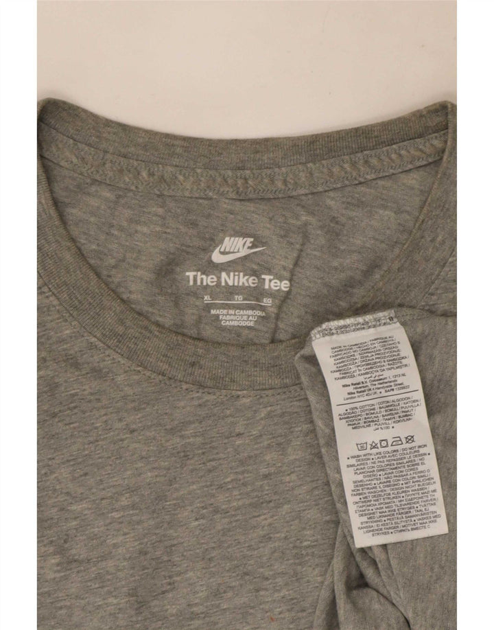 Camiseta Nike Hombre Top XL Gris Algodón