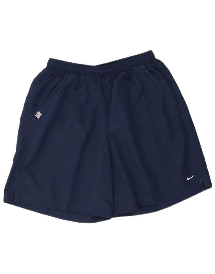 Nike Dri Fit - Bañador para hombre, talla grande, poliéster, color azul marino
