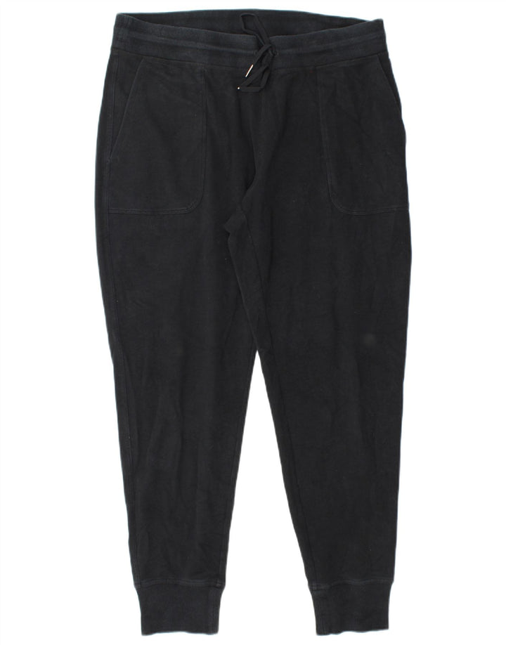 L.L.BEAN Pantalones de Chándal para Mujer Joggers UK 44 Mediano Negro Algodón