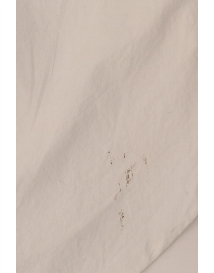 ZARA Vestido camisero extragrande para mujer UK 44 Algodón blanco mediano