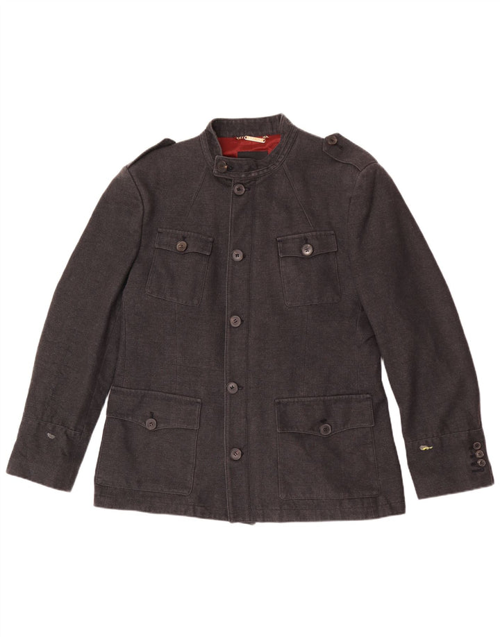 Zara Chaqueta Militar Hombre EU 54 XL Gris