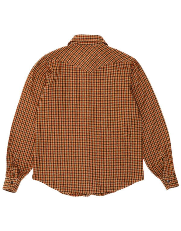 Wrangler Camisa de franela para niño 13-14 años Marrón