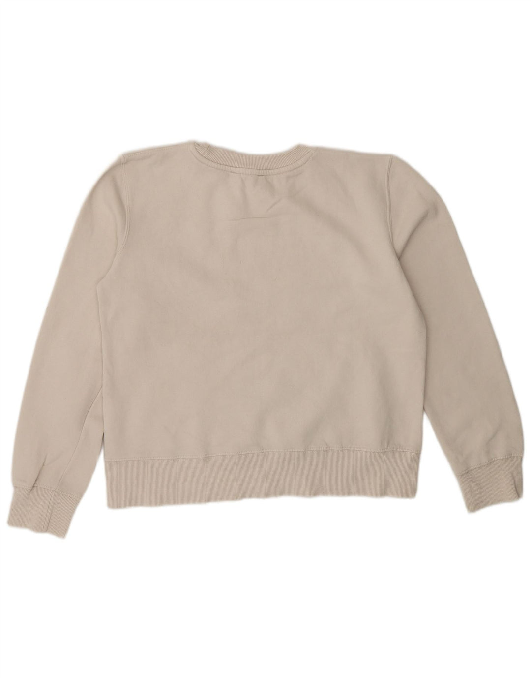 Zara Mujer Sudadera Jumper UK 10 Small Off White Cotton