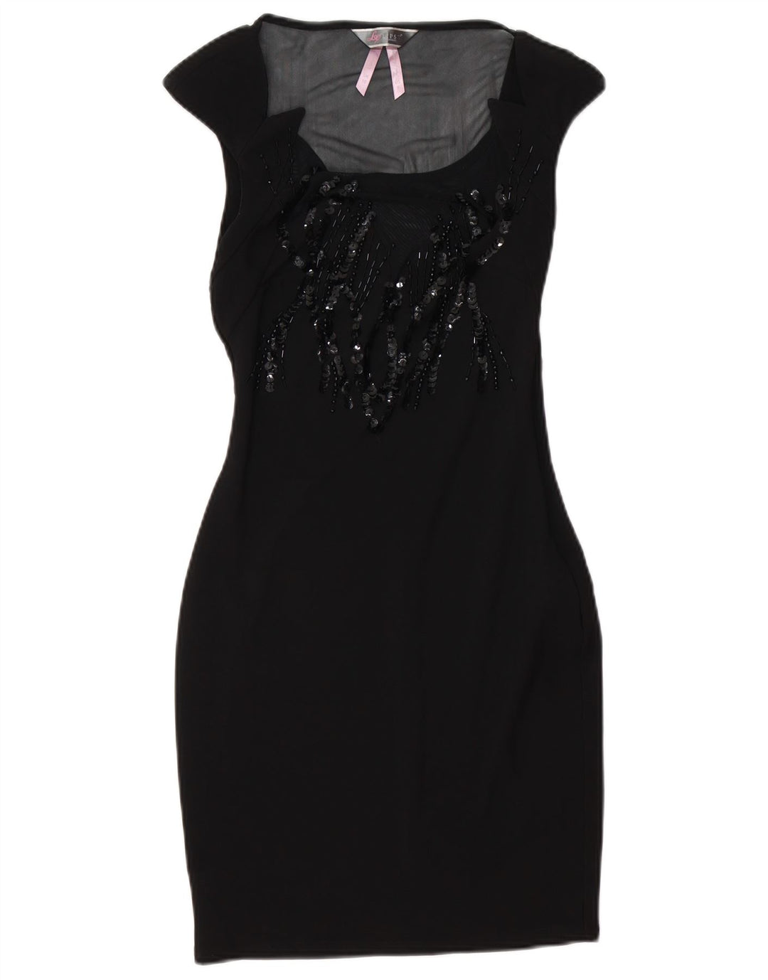 Vestido ajustado Lipsy para mujer UK 40 Small Poliéster negro