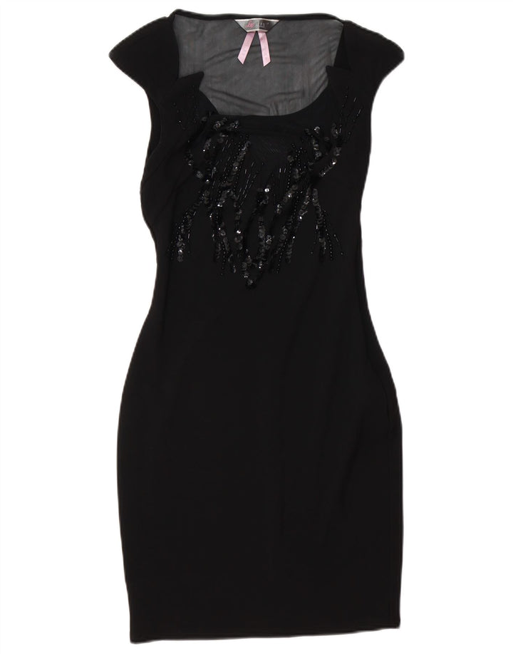 Vestido ajustado Lipsy para mujer UK 40 Small Poliéster negro