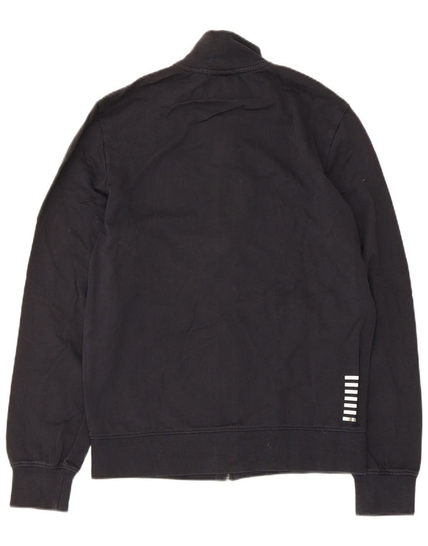 Emporio Armani Mens Graphic Chándal Top Chaqueta Pequeña Negro