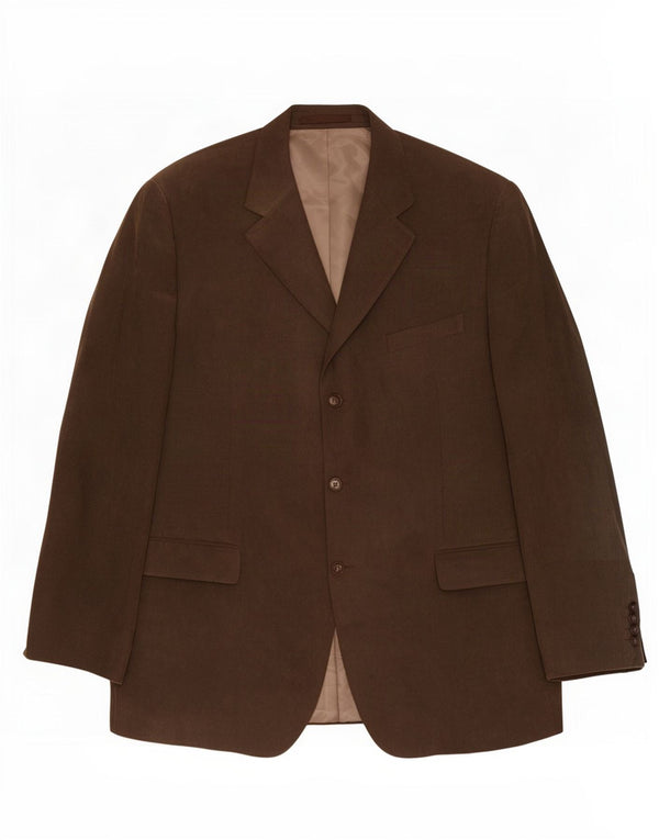 Marks & Spencer Chaqueta tipo blazer de pana con 3 botones para hombre UK 44 XL Marrón