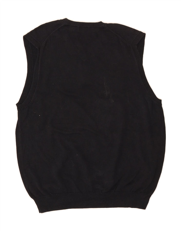 IZOD Mens Izod Vest Tank Top Large Navy Blue Cotton Vintage Izod and Second-Hand Izod from Messina Hembry 