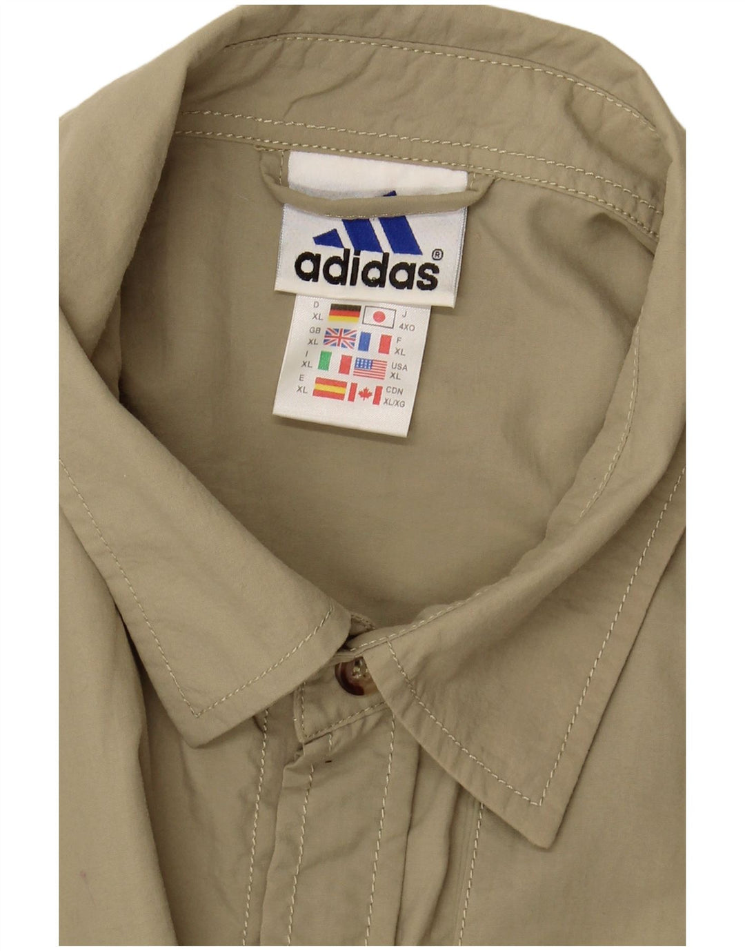 Camiseta Manga Corta ADIDAS Hombre XL Nylon Verde