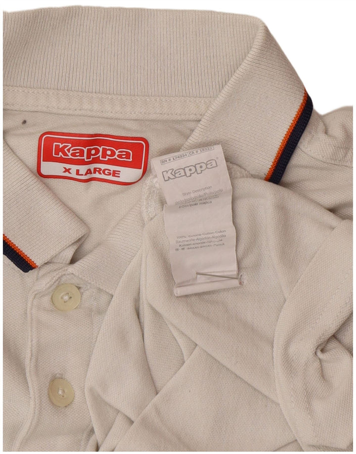 Kappa Polo Hombre XL Blanco Algodón
