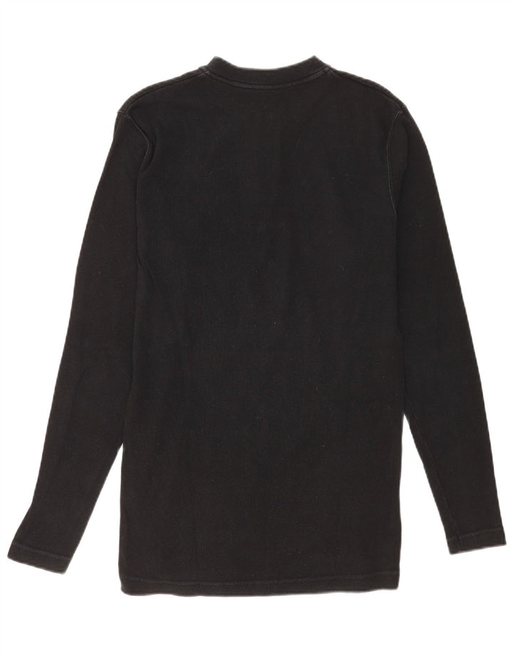 Wrangler Hombre Top Manga Larga Grande Algodón Negro