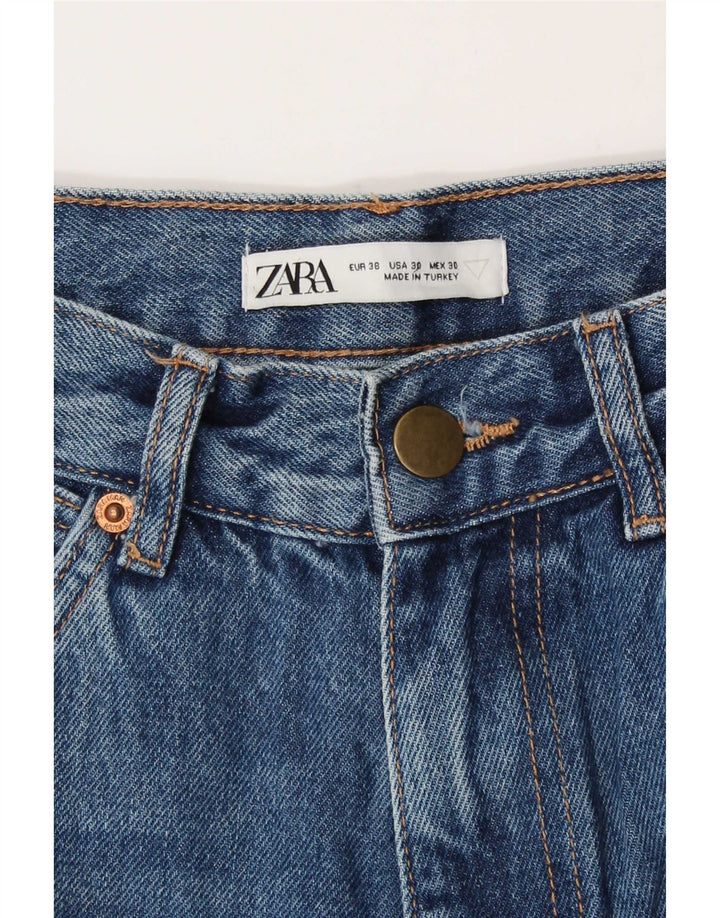 Zara Jeans rectos cargo para hombre EU 38 Small W30 L33 Azul marino