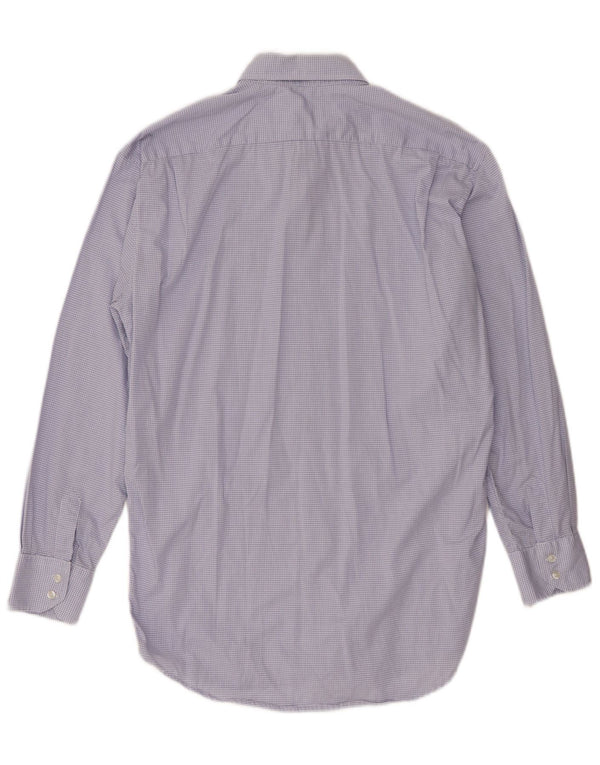 Camisa Lacoste Hombre Regular Fit Talla 39 Cuadros Azul Medio