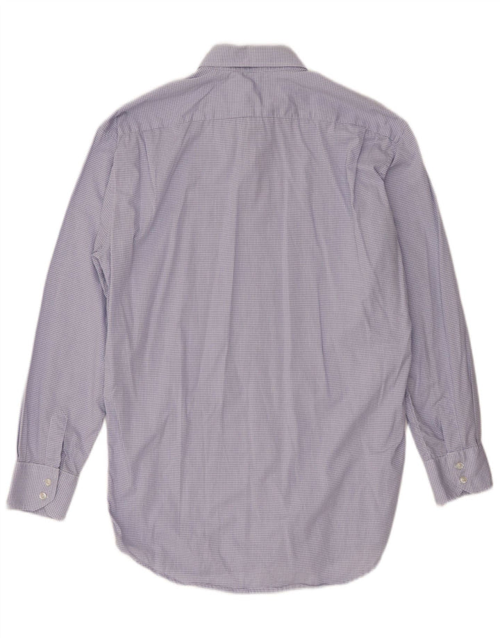 Camisa Lacoste Hombre Regular Fit Talla 39 Cuadros Azul Medio