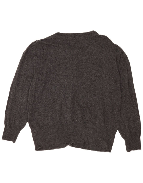 Marks & Spencer Suéter Cárdigan para Mujer UK 22 3XL Viscosa Gris