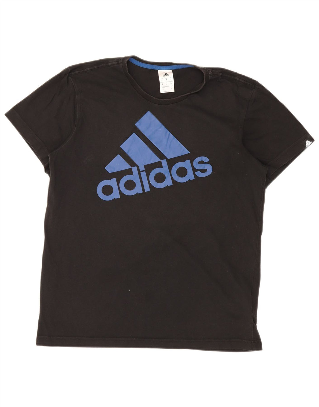 ADIDAS Camiseta gráfica para hombre Top Mediano Algodón negro