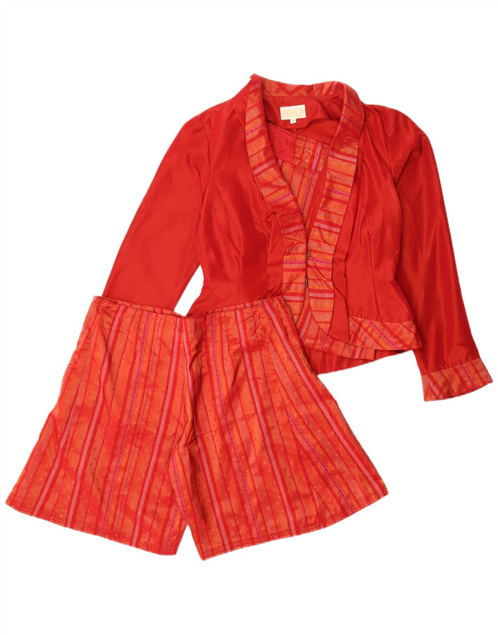 Fox's Conjunto de 3 piezas para mujer EU 36 Small W30 Acetato floral rojo moderno