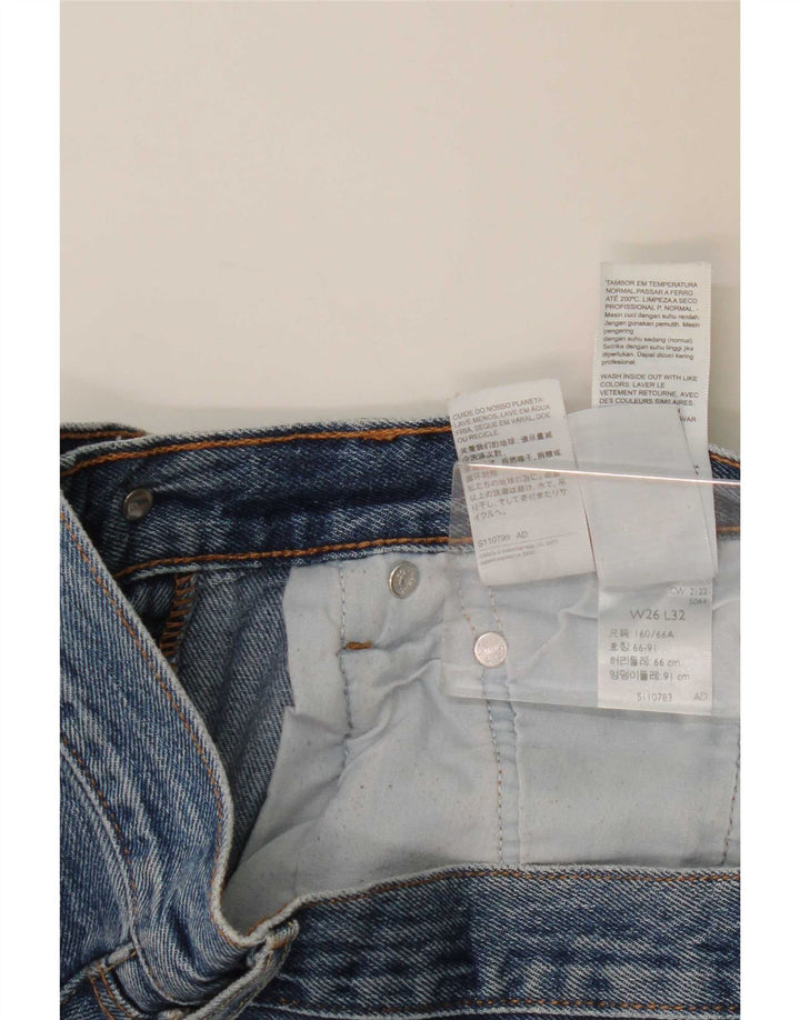 Vaqueros Levi's Mujer 501 Rectos W26 L32 Algodón Azul