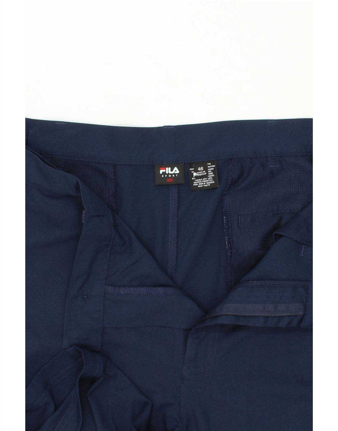 FILA Pantalones cortos chinos de golf para hombre W46 3XL Poliéster azul marino