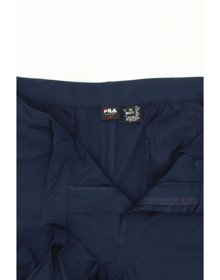 FILA Pantalones cortos chinos de golf para hombre W46 3XL Poliéster azul marino