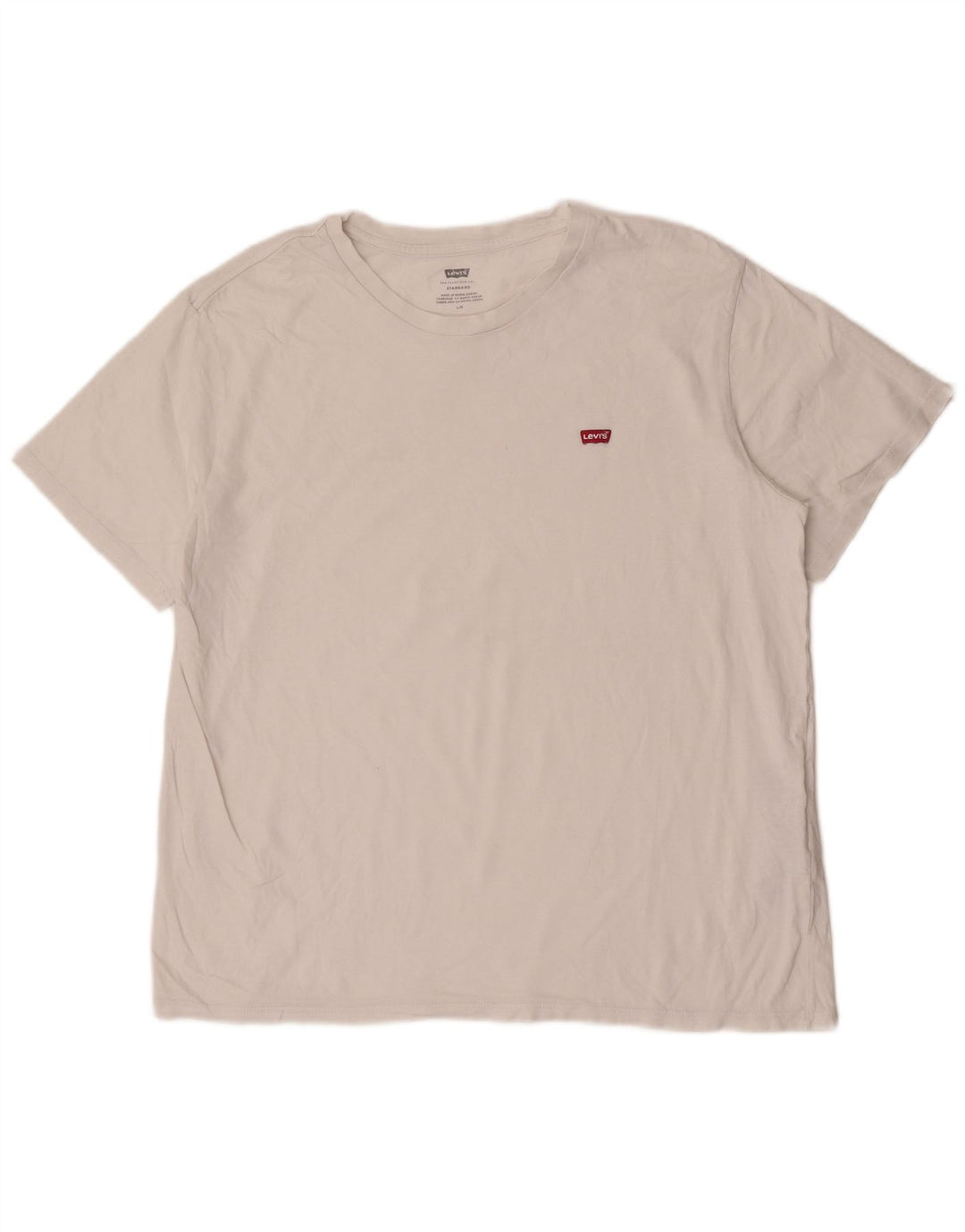 Levi's - Camiseta para hombre, talla grande, algodón blanco