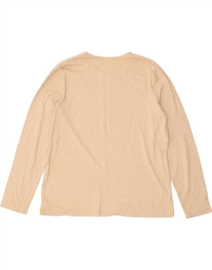L.L.BEAN Womens Top Long Sleeve UK 16 Large Beige | Vintage L.L.Bean | Thrift | Second-Hand L.L.Bean | Used Clothing | Messina Hembry 