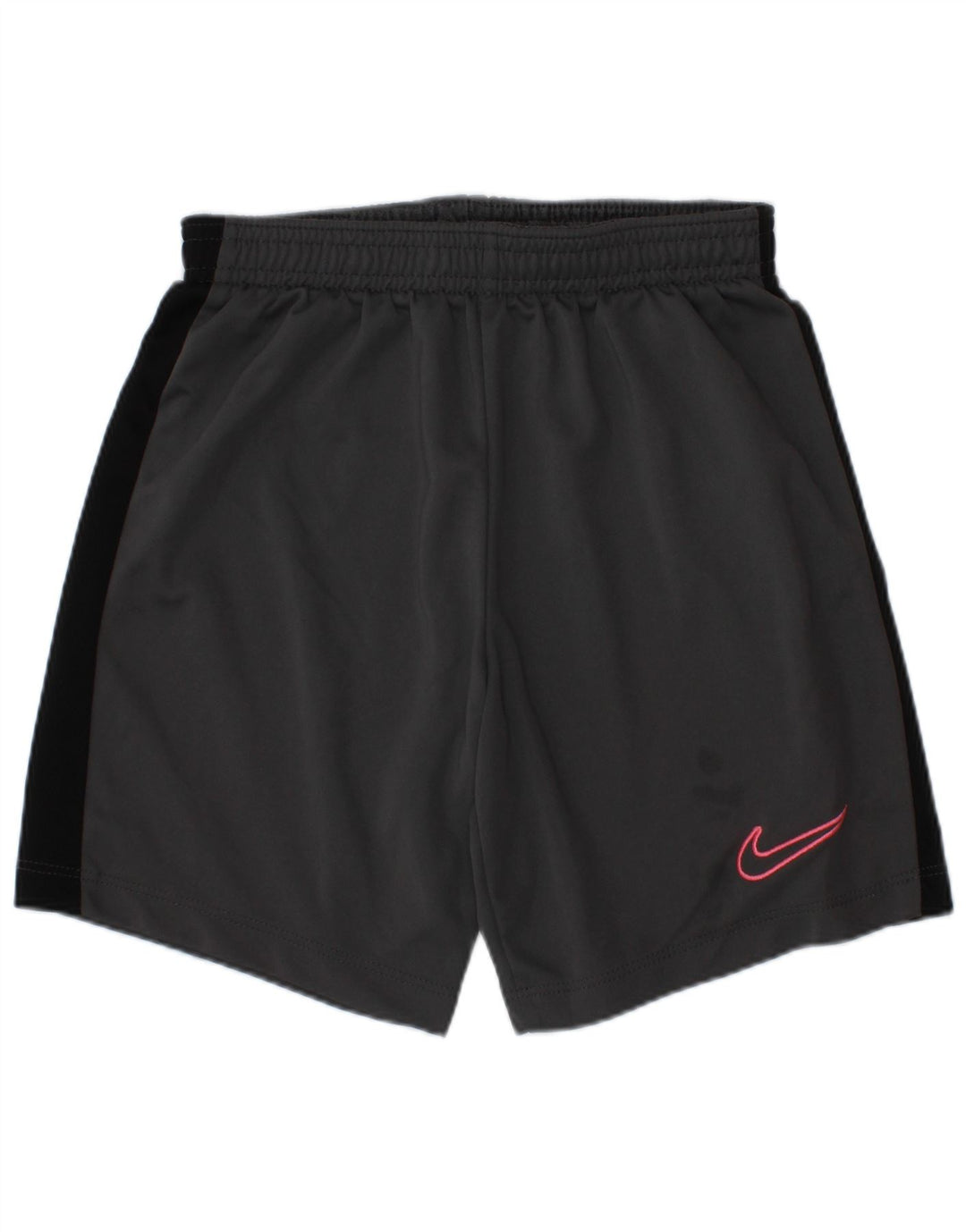 Nike Pantalones cortos deportivos Dri Fit para niños 8-9 años Pequeño gris Colorblock Poliéster