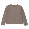 Marks & Spencer Suéter tipo jersey de gran tamaño con cuello barco para mujer UK 10 Small Grey