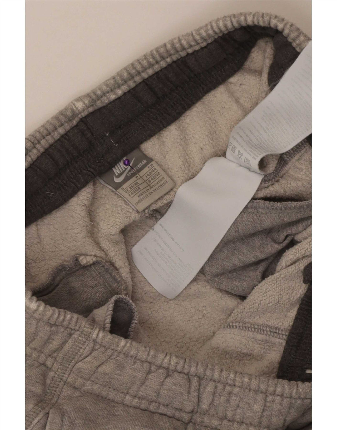Nike Pantalones de Chándal para Hombre Joggers Small Gris Algodón