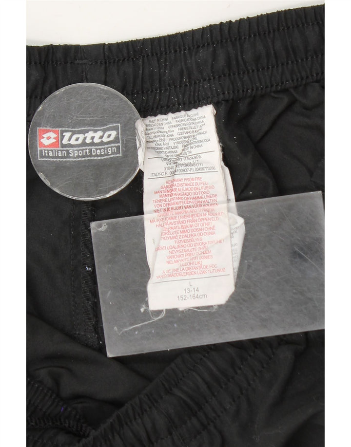 Lotto Shorts deportivos con gráficos para niños 13-14 años Grande Poliéster negro