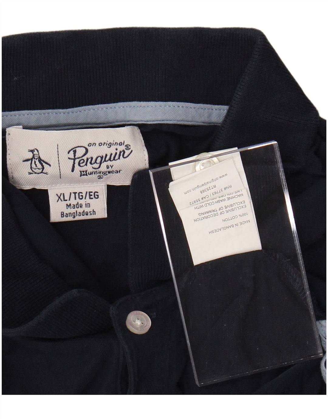 PENGUIN Polo Hombre XL Algodón Rayas Azul Marino
