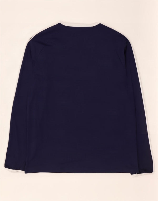 Puma Camiseta de manga larga para hombre 2XL Azul marino Colorblock Poliéster