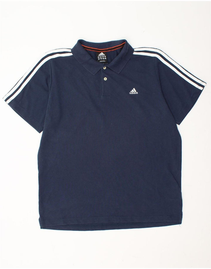 ADIDAS Polo Climalite para hombre XL Algodón azul marino